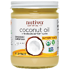 NUTIVA NUTIVA COCONUT OIL BUTTERY FLAVOR 14OZ