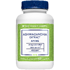 THE VITAMIN SHOPPE ASHWAGANDHA EXTRACT 470 mg (120 cap)