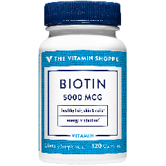 THE VITAMIN SHOPPE BIOTIN 5000 mcg (120 cap)