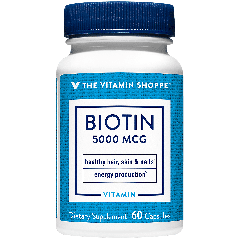 THE VITAMIN SHOPPE BIOTIN 5000 mcg (60 cap)