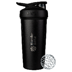 Blender Bottle Strada Tritan Shaker Bottle Black (24 fl oz)