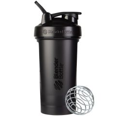 BlenderBottle Classic V2 Shaker Bottle w/ Wire Whisk BlenderBall - Black (24 fl oz)
