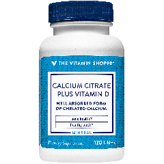 THE VITAMIN SHOPPE CALCIUM CITRATE + VIT D (120 tab)