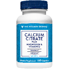 THE VITAMIN SHOPPE CALCIUM CITRATE W/ MAG & VIT D (100 cap)