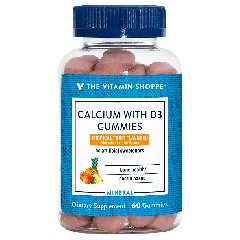 Calcium w/ Vitamin D3 Gummies Tropical Fruit (60 gummies)
