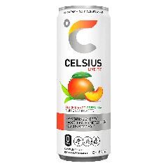 Celsius Peach Mango Green Tea - Non Carbonated (12 fl oz)