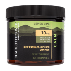 Charlotte's Web Calm Hemp Extract Gummies 10 mg CBD - Lemon Lime (60 gummies)