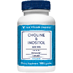 THE VITAMIN SHOPPE CHOLINE & INOSITOL 500 mg (100 cap)