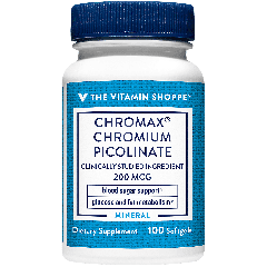 THE VITAMIN SHOPPE CHROMAX CHROMIUM PICOLINATE - 200 mcg (100 softg)