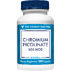 THE VITAMIN SHOPPE CHROMIUM PICOLINATE 500 mcg (100 cap)