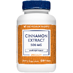 THE VITAMIN SHOPPE CINNAMON EXTRACT 500 mg (100 tab)