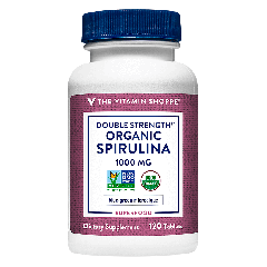 Double Strength Organic Spirulina 1,000 mg (120 tab)