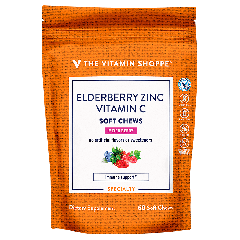 Elderberry, Zinc and Vitamin C Soft Chews Mixed Berry (60 chews)