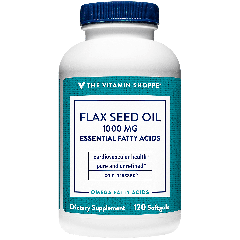 THE VITAMIN SHOPPE FLAX SEED OIL ORGANIC 1000 mg (120 soft)