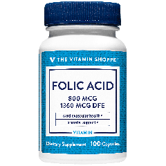 THE VITAMIN SHOPPE FOLIC ACID 800 mcg (100 cap)