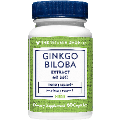 THE VITAMIN SHOPPE GINKGO BILOBA EXTRACT 60 mg (60 cap)