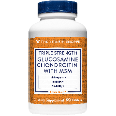 THE VITAMIN SHOPPE GLUCOSAMINE CHONDROITIN MSM 3X (60 tab)