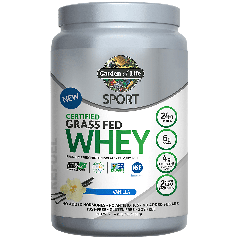 GARDEN OF LIFE GRASS FED WHEY VANILLA (20 serv) 1.4 lb