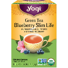 YOGI TEA GREEN TEA BLUEBERRY SLIM LIFE 16 EA