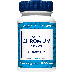 THE VITAMIN SHOPPE GTF CHROMIUM 200 mcg (100 tab)