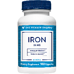 THE VITAMIN SHOPPE IRON 28 mg (100 cap)