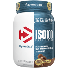 DYMATIZE ENTERPRISES ISO100 GOURMET CHOCOLATE (23 serv) 1.6 lb
