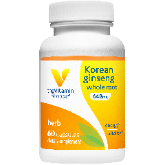 THE VITAMIN SHOPPE KOREAN GINSENG 648 mg (100 cap)