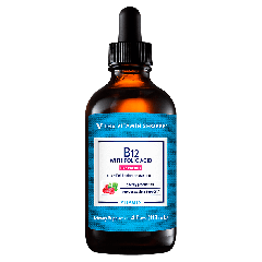 Liquid Vitamina B12 w/ Folic Acid Raspberry (4 fl oz)