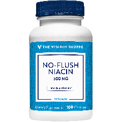 THE VITAMIN SHOPPE NO-FLUSH NIACIN VIT B3 500 mg (100 cap)