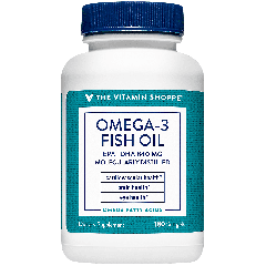 THE VITAMIN SHOPPE OMEGA 3 FISH OIL 600 EPA 240 DHA 1200 mg (180 soft)