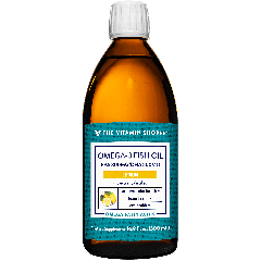 THE VITAMIN SHOPPE OMEGA 3 FISH OIL LEMON 800 EPA 500 DHA 1500 mg (16.9 fl oz)