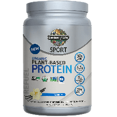 GARDEN OF LIFE ORGANIC PLANT BASED SPORT PROTEIN VANILLA (38 serv) 1.8 lb