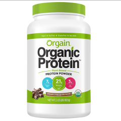 Organic Plant Based Vegan Protein - Chocolate (20 serv) 2 lb