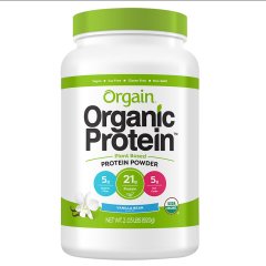 Organic Plant Based Vegan Protein - Vanilla Bean (20 serv)