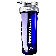 Pro32 BodyTech Shaker Bottle with Wire Whisk BlenderBall Blue (32 fl oz)