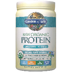 GARDEN OF LIFE RAW ORGANIC PLANT PROTEIN UNFLAV (20 serv) 1.25 lb