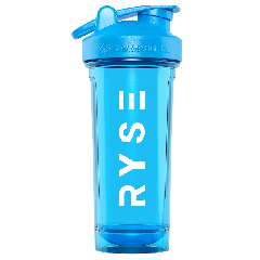 Ryse Shaker Bottle With Wire Whisk BlenderBall Light Blue (28 Fl Oz.)