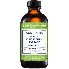 THE VITAMIN SHOPPE SAMBUCUS BLACK ELDERBERRY EXTRACT 4000 mg (24 serv)