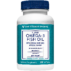 THE VITAMIN SHOPPE SUPER OMEGA 3 FISH OIL 735 EPA 165 DHA 1290 mg (60 soft)