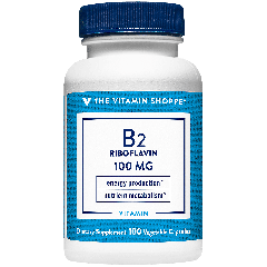 THE VITAMIN SHOPPE VITAMIN B2 RIBOFLAVIN 100 mg (100 cap)