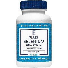 THE VITAMIN SHOPPE VITAMIN E PLUS SELENIUM 400 UI (100 soft)