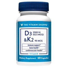 Vitamina D3 2500 UI & K2 90 mcg (60 cap)