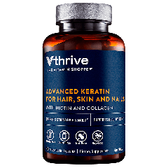 Vthrive Advanced Keratin Hair Skin Nails w/ Biotin & Collagen (90 veg cap)