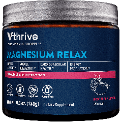 Vthrive Magnesium Relax Powder 350 mg Raspberry Lemon (50 serv)