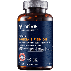 THE VITAMIN SHOPPE VTHRIVE PREMIUM OMEGA-3 FISH OIL W/ VIT D3 1060 mg (60 soft)