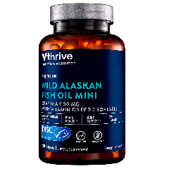 Vthrive Premium Wild Alaskan Fish Oil Minis w/ Vitamin D - EPA/DHA 1,100 mg  (120 Soft)