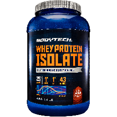 BODYTECH WHEY PROTEIN ISOLATE RICH CHOCOLATE (43 serv) 3 lb