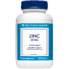 THE VITAMIN SHOPPE ZINC 50 mg (300 cap)